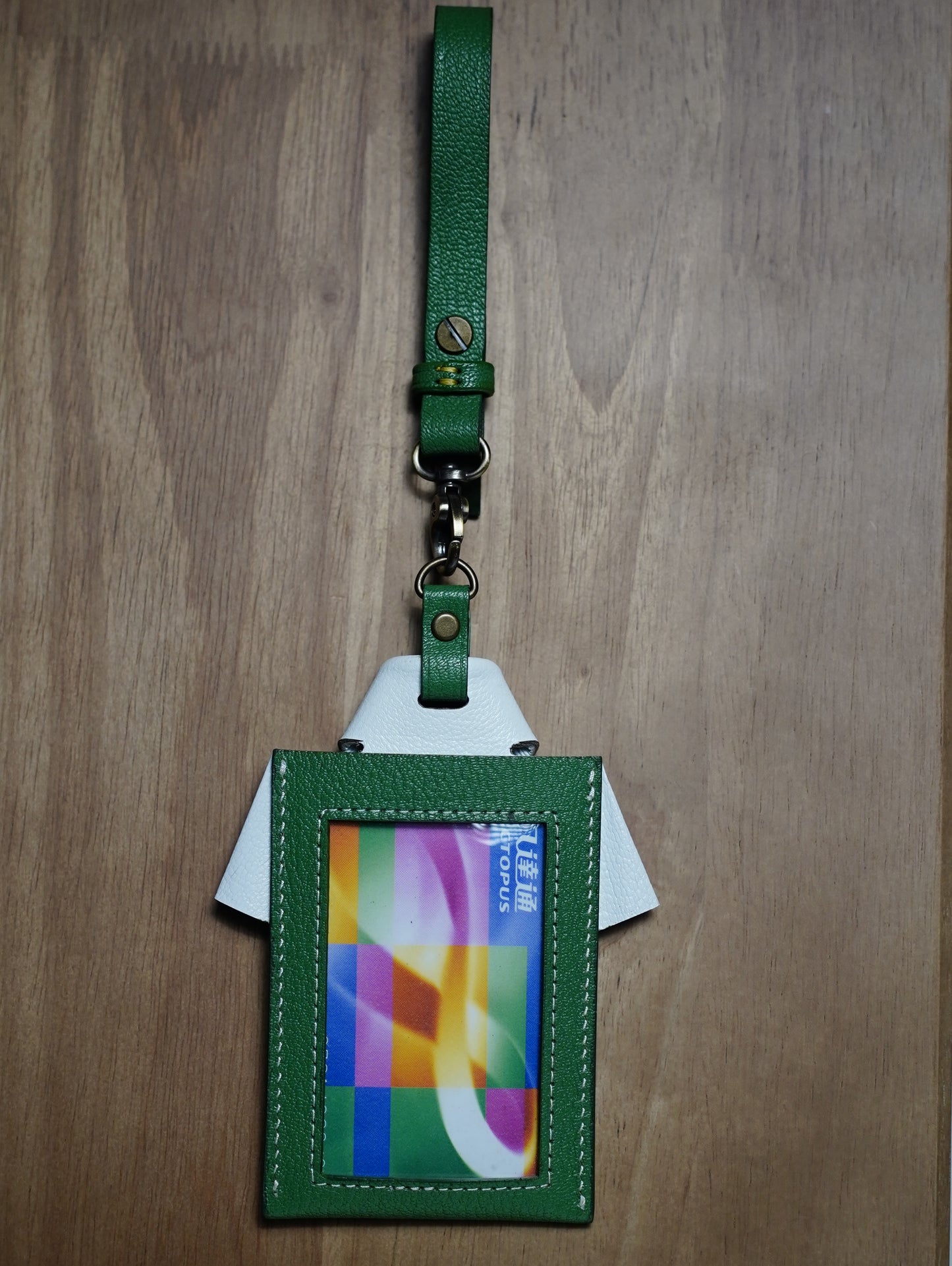 Origami Shirt cardholder - Green