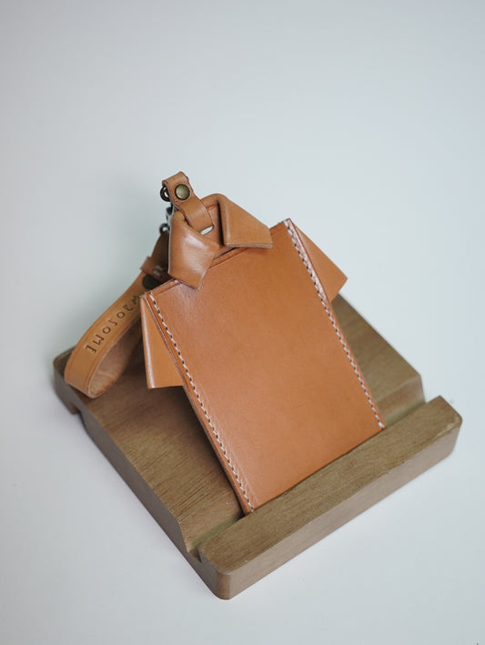 Origami shirt cardholder (Natural)